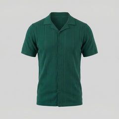 Unisex shirt met V-hals