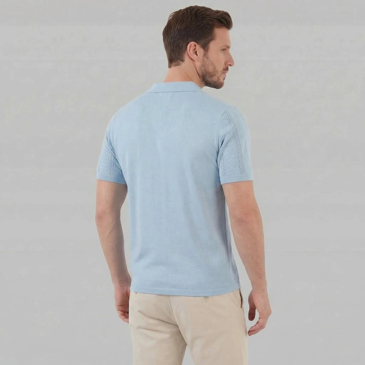 Unisex shirt met V-hals