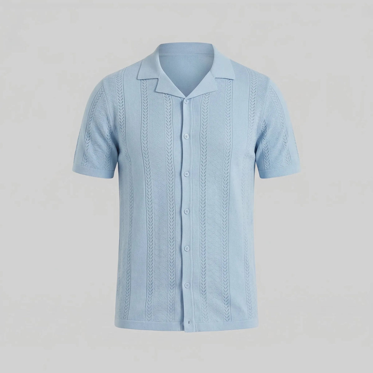 Unisex shirt met V-hals