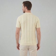 Unisex shirt met V-hals