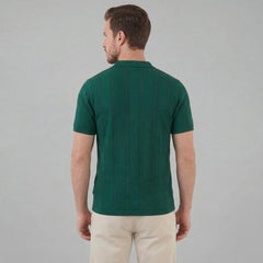 Unisex shirt met V-hals