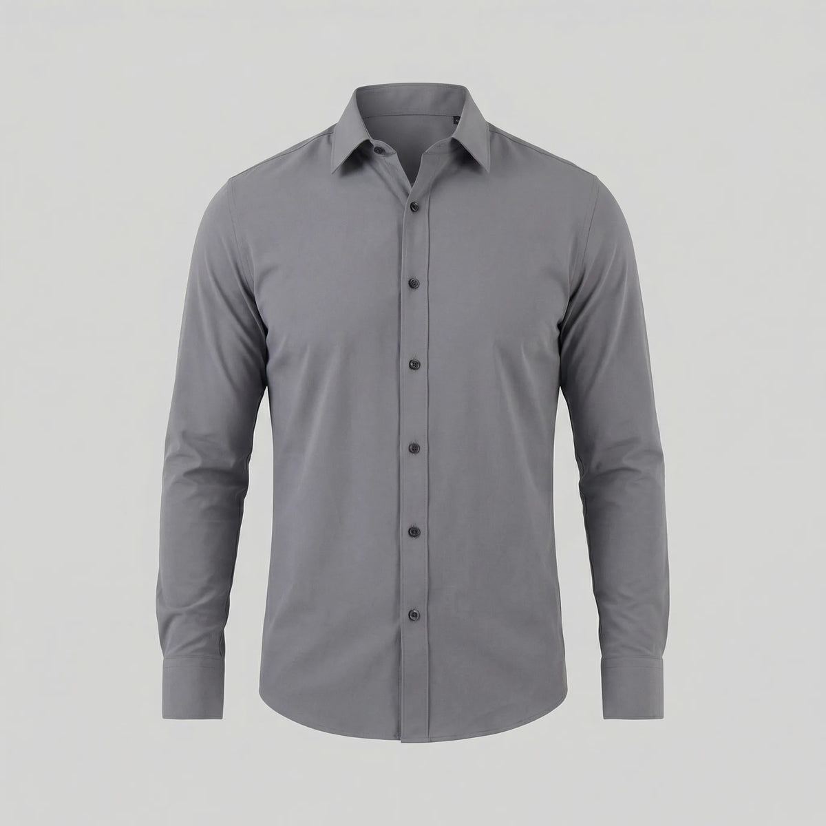 Slim fit overhemd met mandarin kraag
