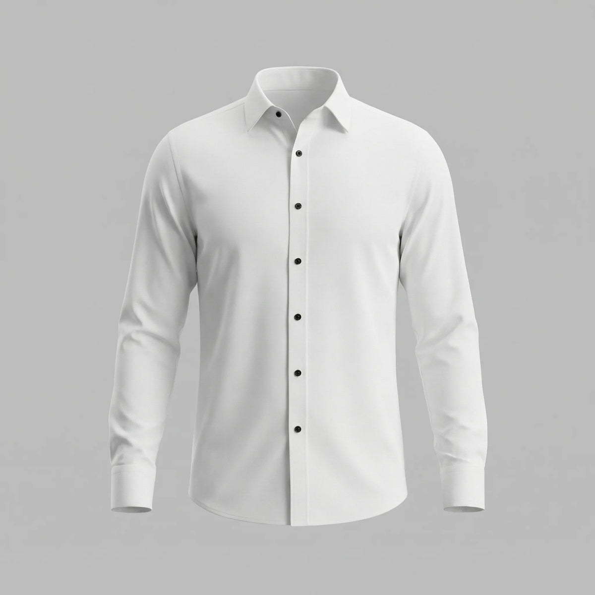 Slim fit overhemd met mandarin kraag
