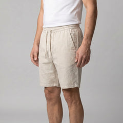 Linnen shorts met zakken