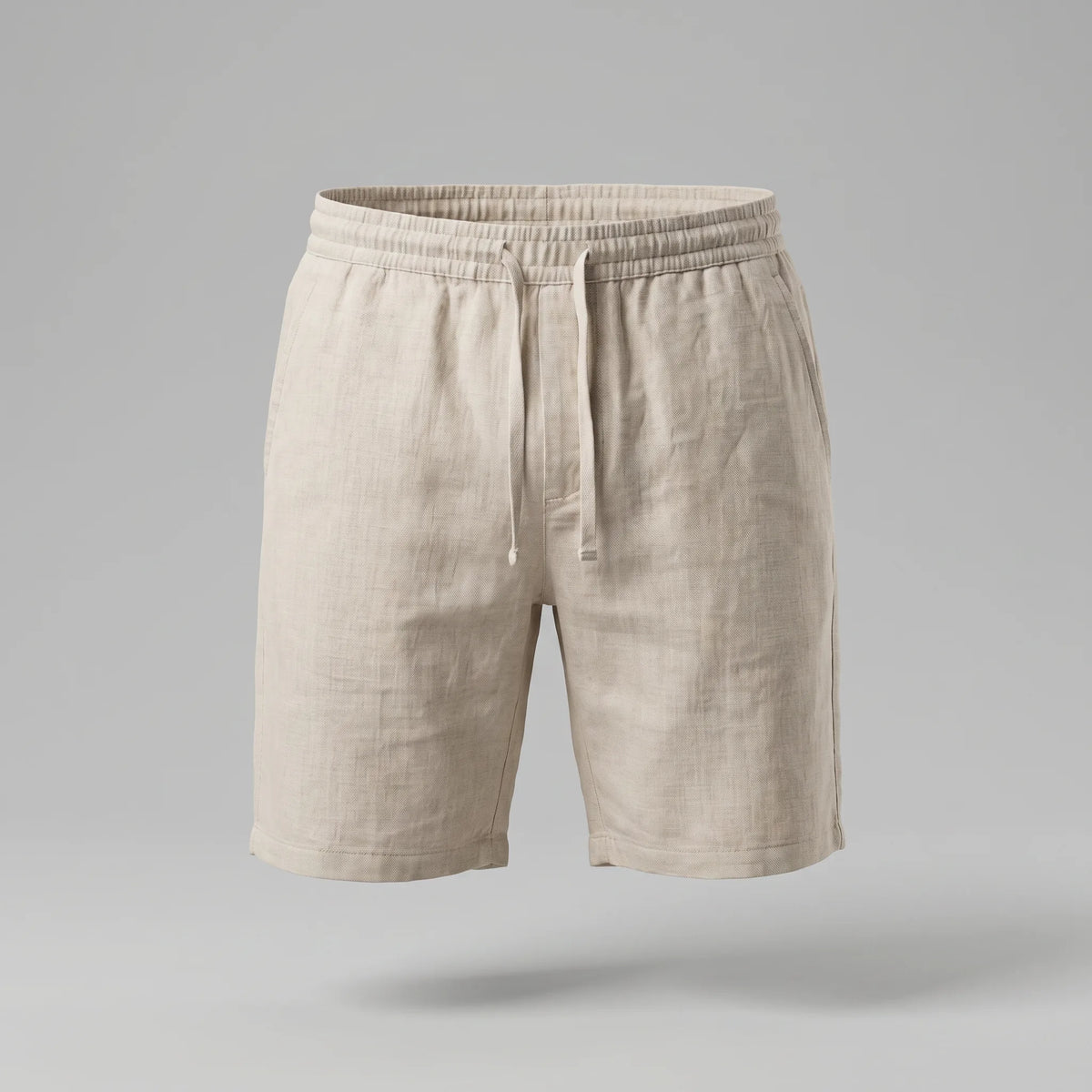 Linnen shorts met zakken
