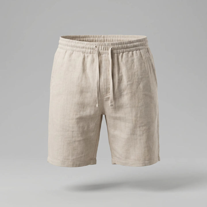 Linnen shorts met zakken