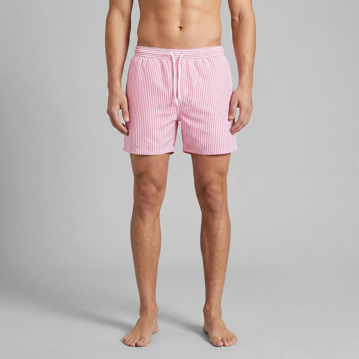 Gestreepte shorts met elastische taille