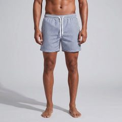 Gestreepte shorts met elastische taille