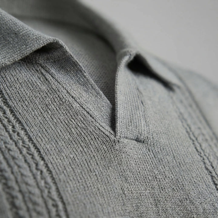 Polo shirt met V-hals