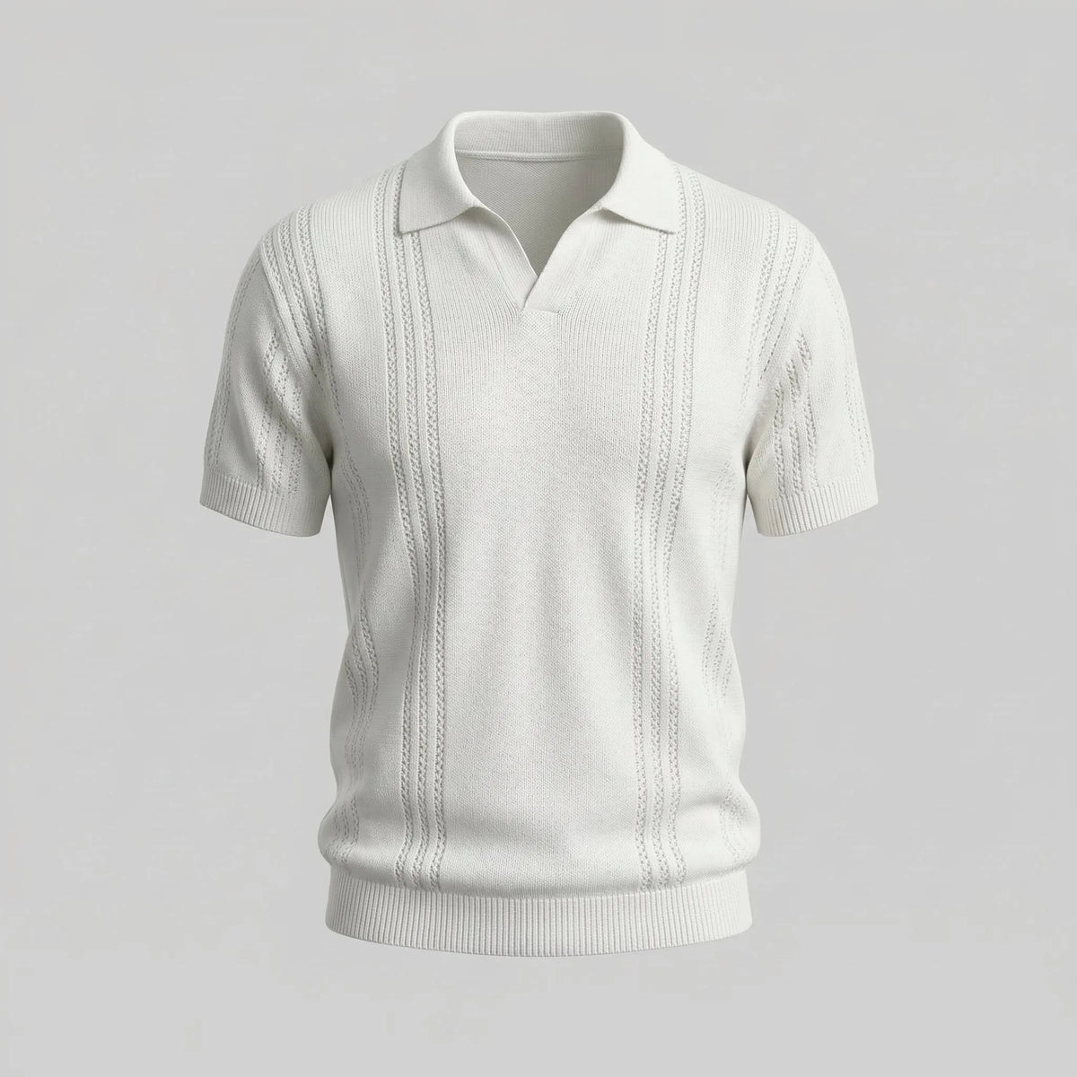 Polo shirt met V-hals