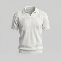 Polo shirt met V-hals