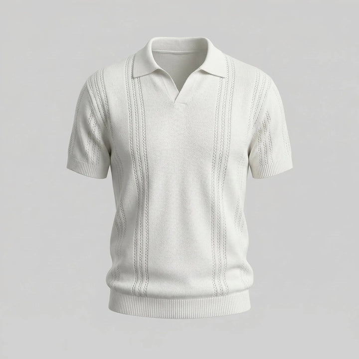 Polo shirt met V-hals