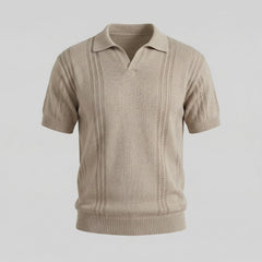 Polo shirt met V-hals