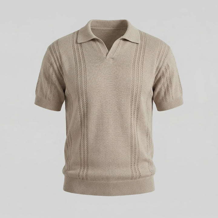 Polo shirt met V-hals