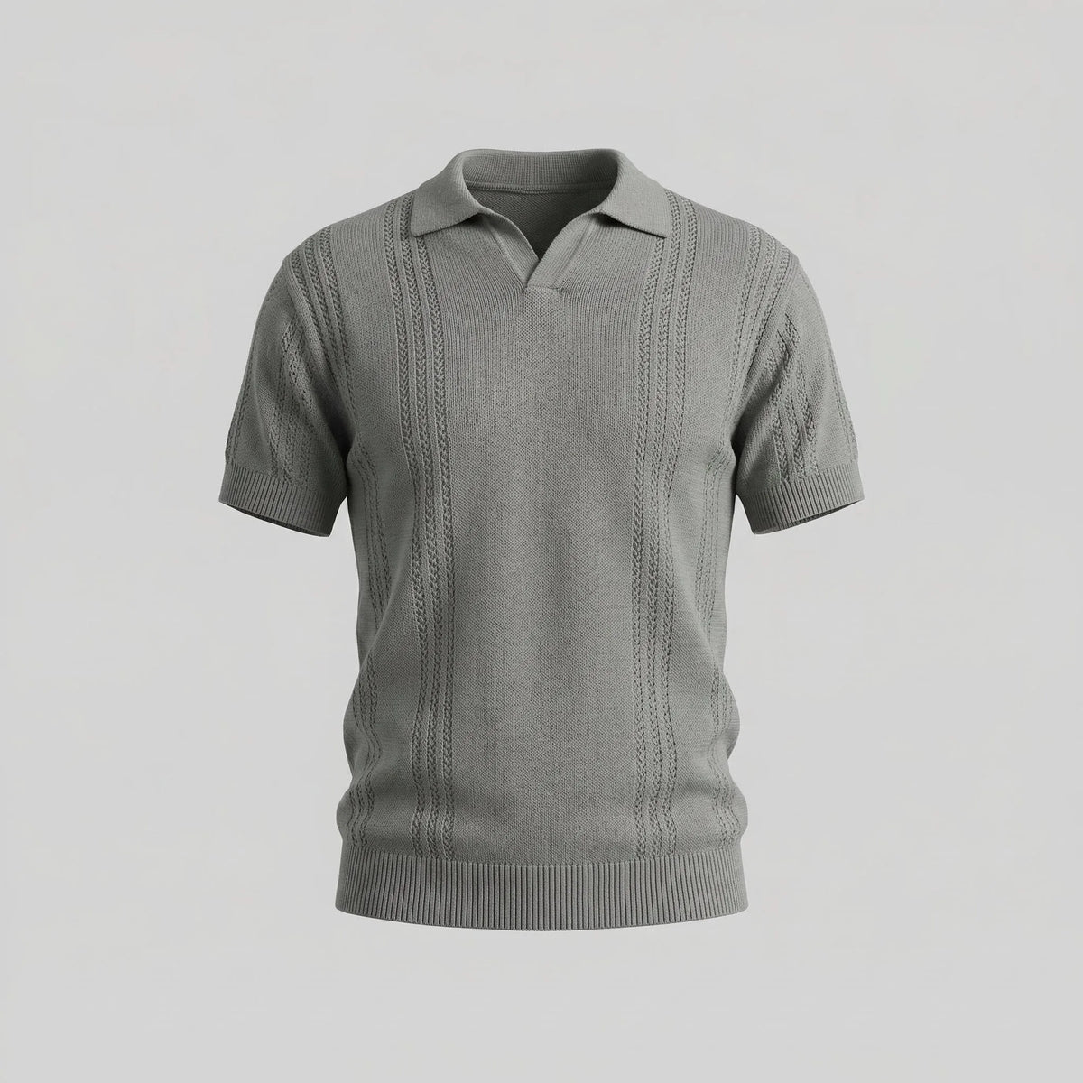 Polo shirt met V-hals