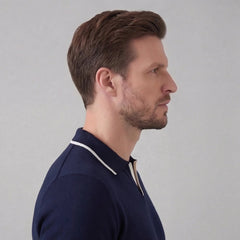 Polo shirt met V-hals