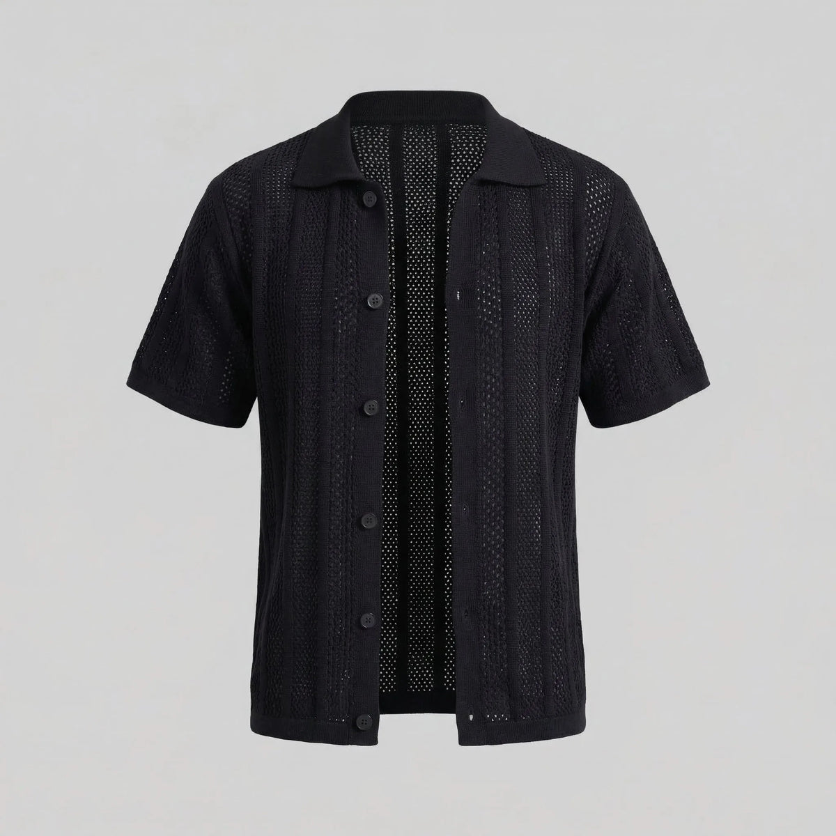 Heren mesh shirt met V-hals