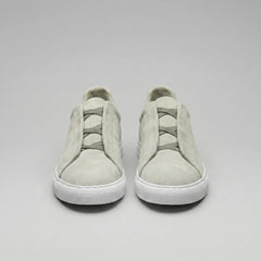 Slip-on sneakers met suède