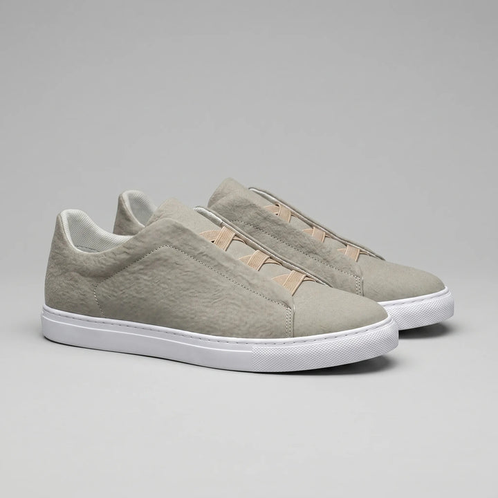 Slip-on sneakers met suède