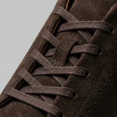 Low-top sneakers van bruin suede
