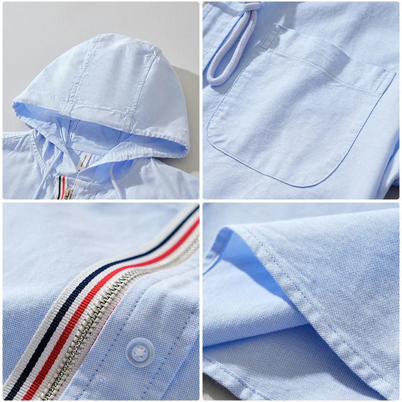 Hoodie met capuchon en borstzak