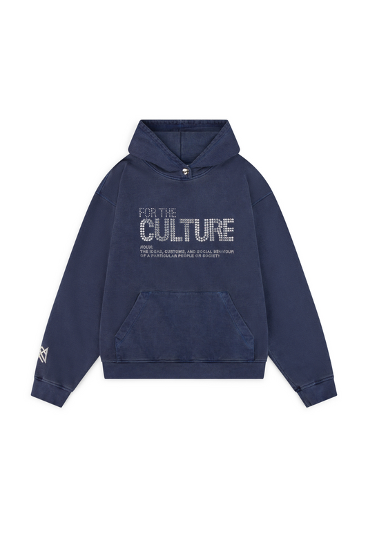 Hoodie met strass-steentjes opdruk en kangoeroezak