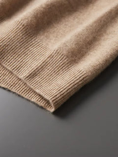 Hoodie van 100% cashmere met capuchon en trekkoord
