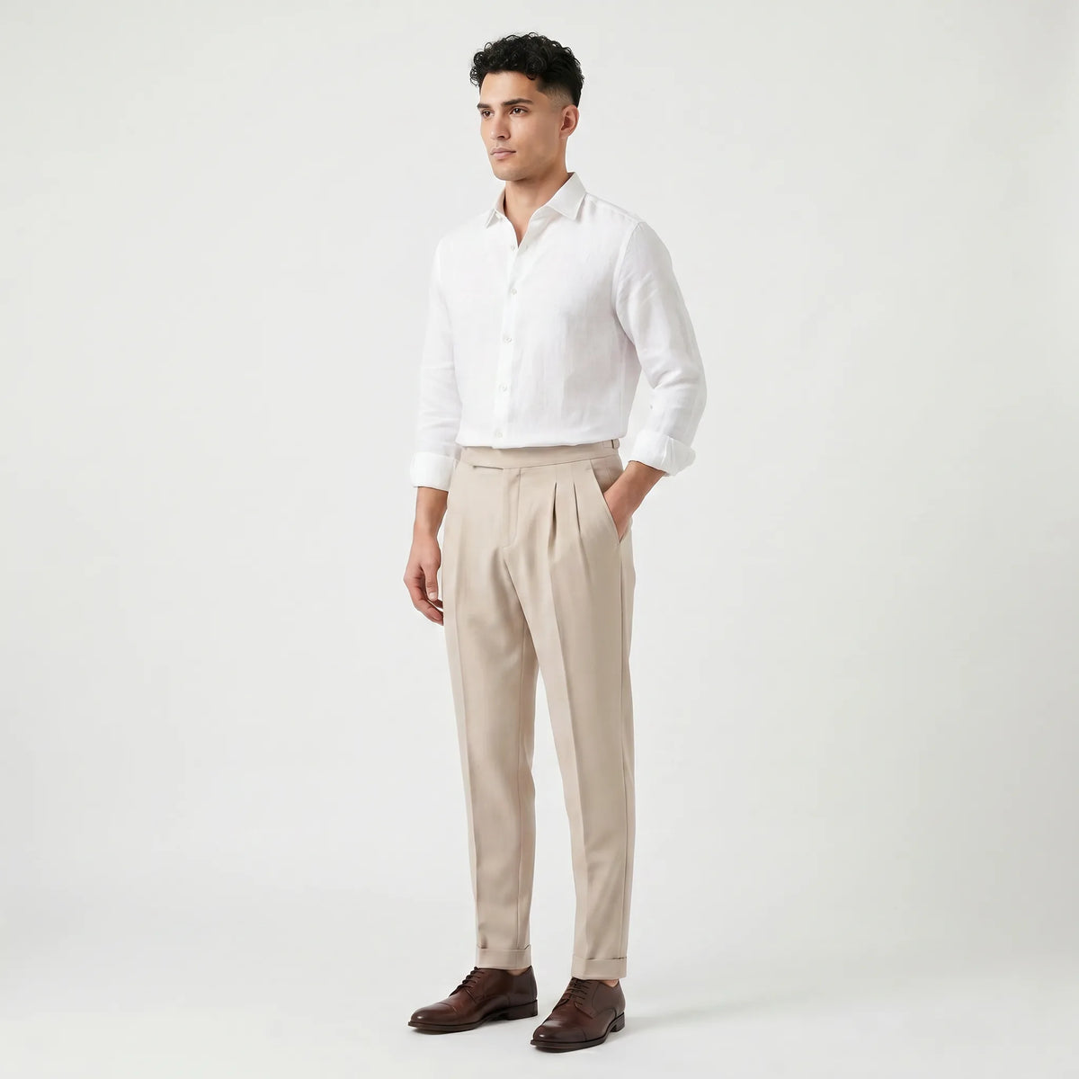 Pantalons met hoge taille