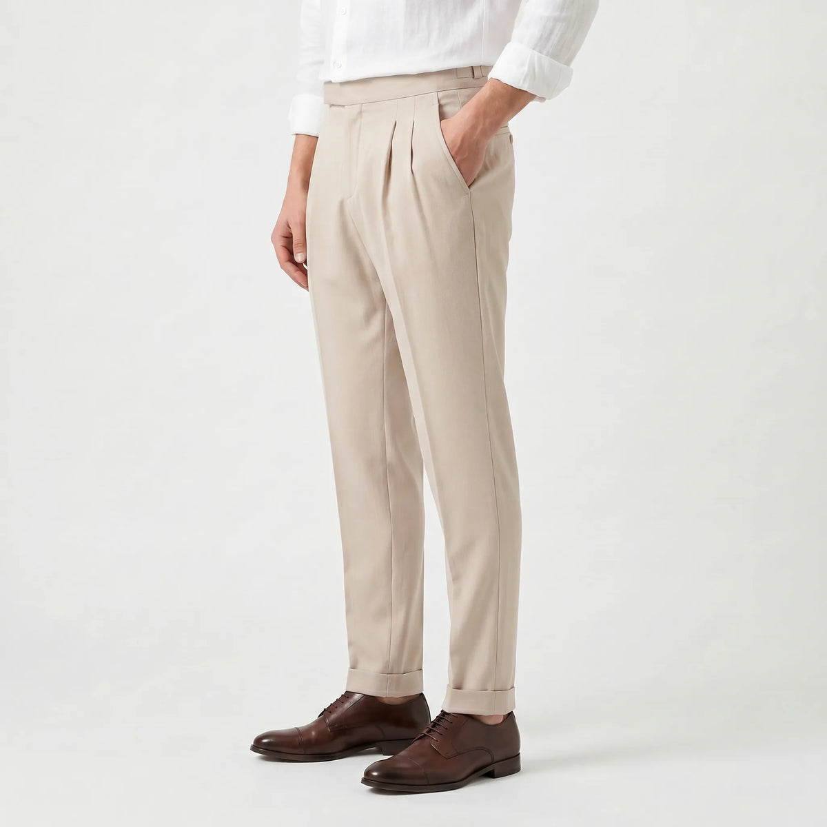 Pantalons met hoge taille