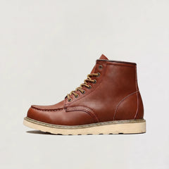 Veterschoenen boots met moc toe design