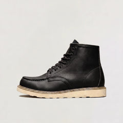 Veterschoenen boots met moc toe design