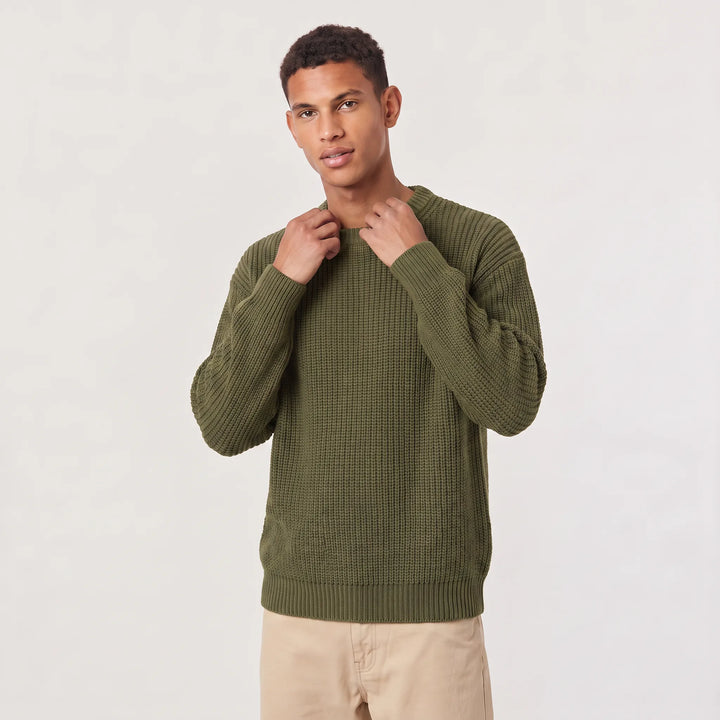 Gebreide trui met crew neckline