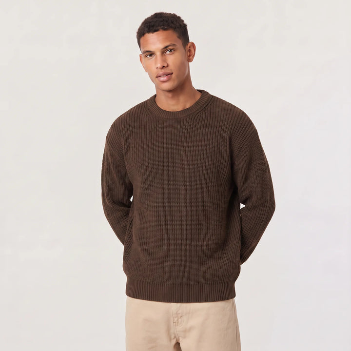Gebreide trui met crew neckline