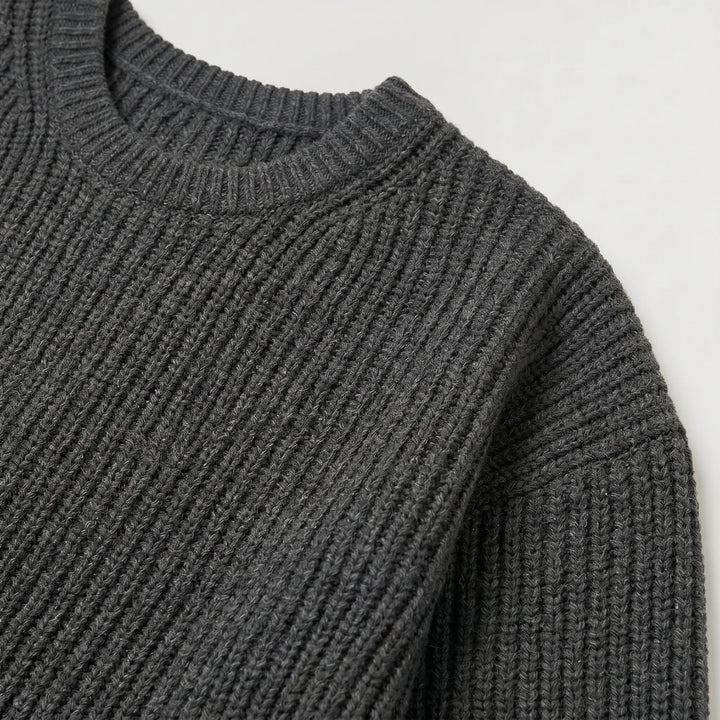 Gebreide trui met crew neckline