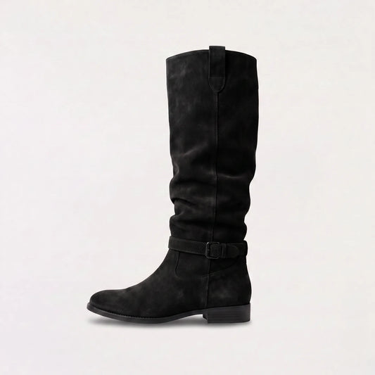 Knee-high slouch laarzen