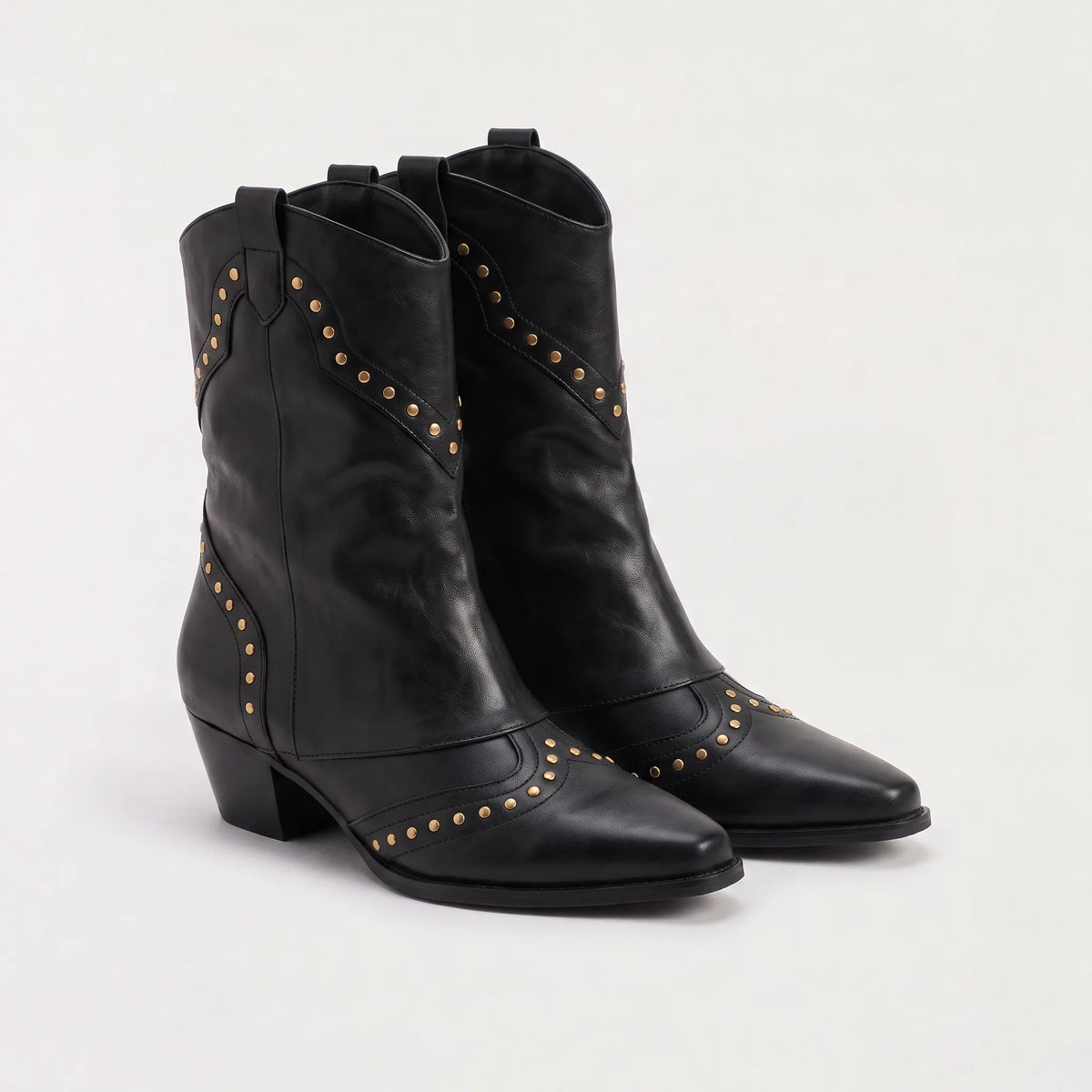 Western boots met slouch shaft