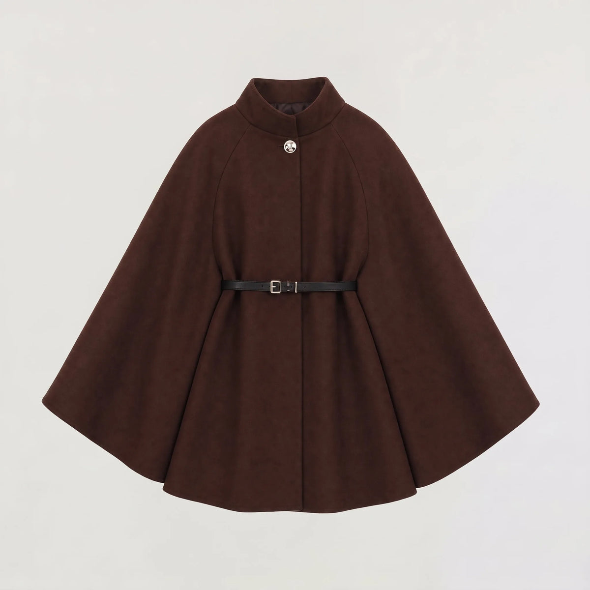 Oversized gebreide poncho
