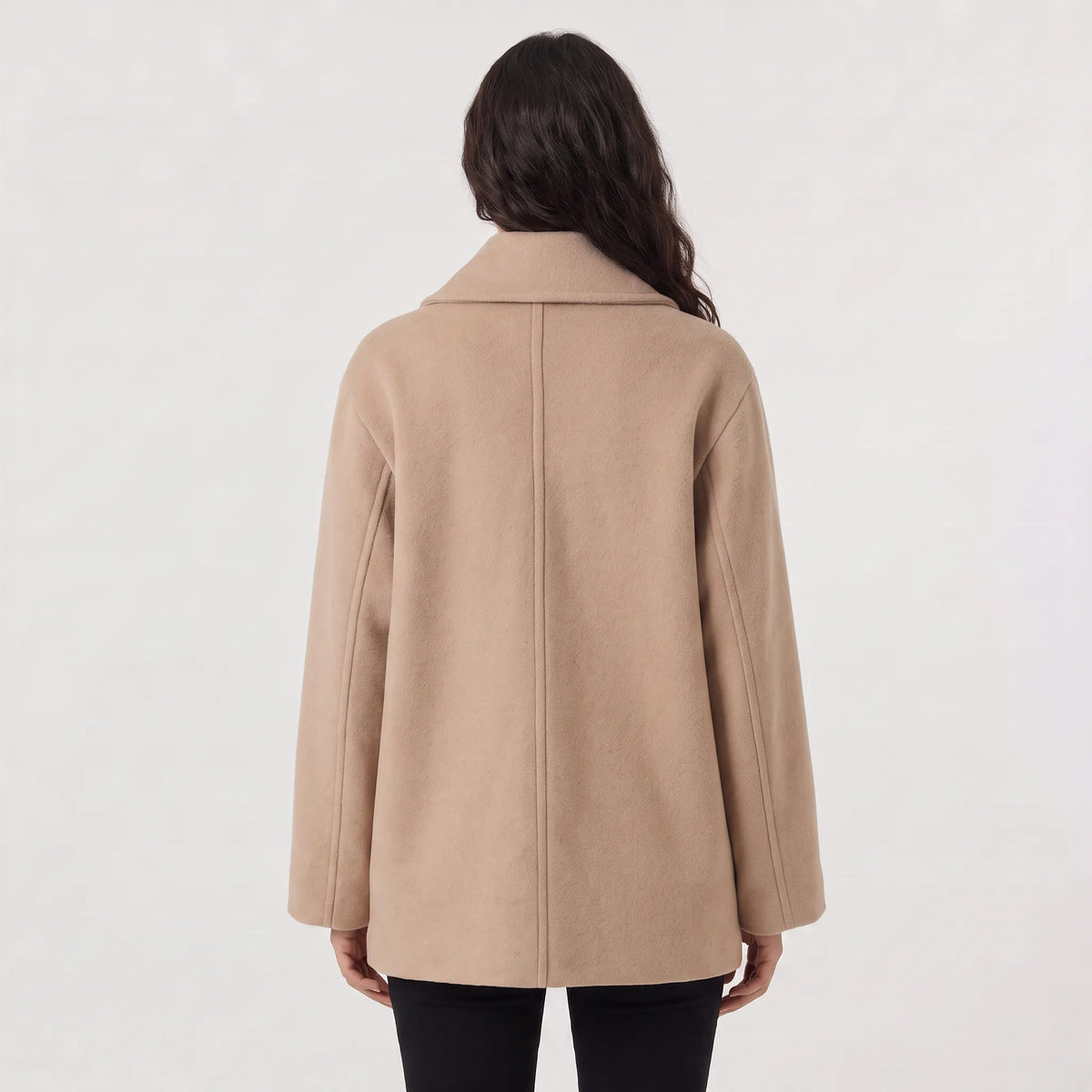 Oversized lange overcoat