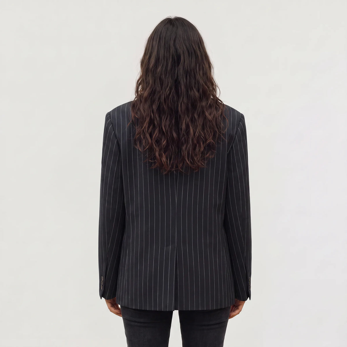 Oversized blazer met pinstripe