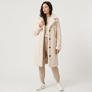 Longline teddy coat