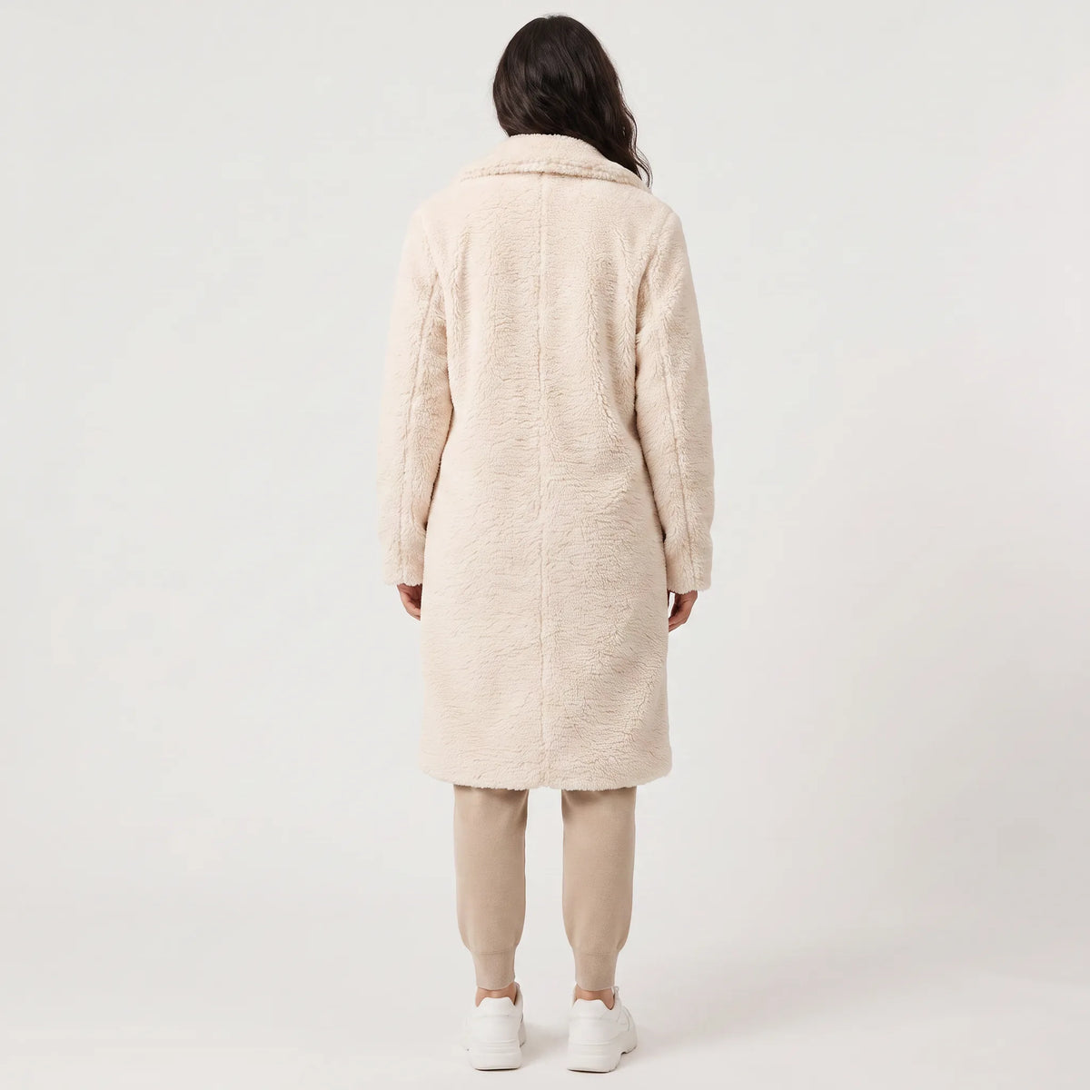 Longline teddy coat