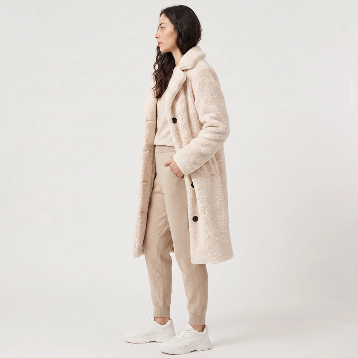 Longline teddy coat
