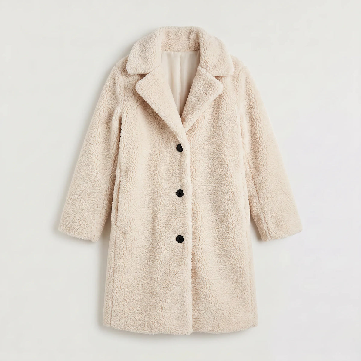 Longline teddy coat