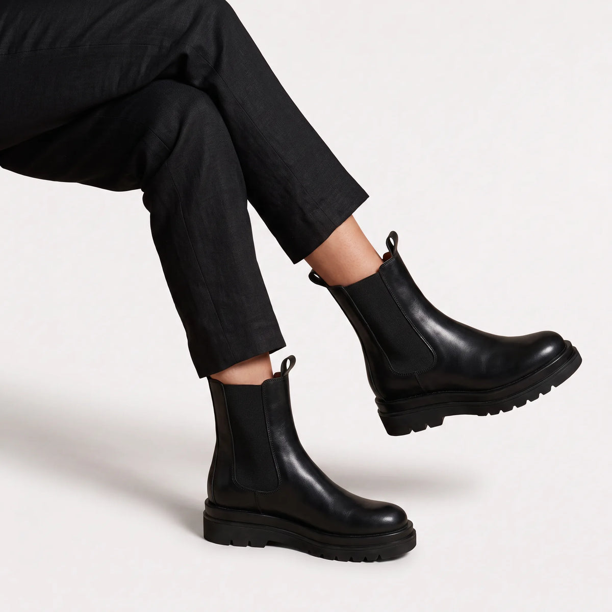 Chelsea boots met chunky platform