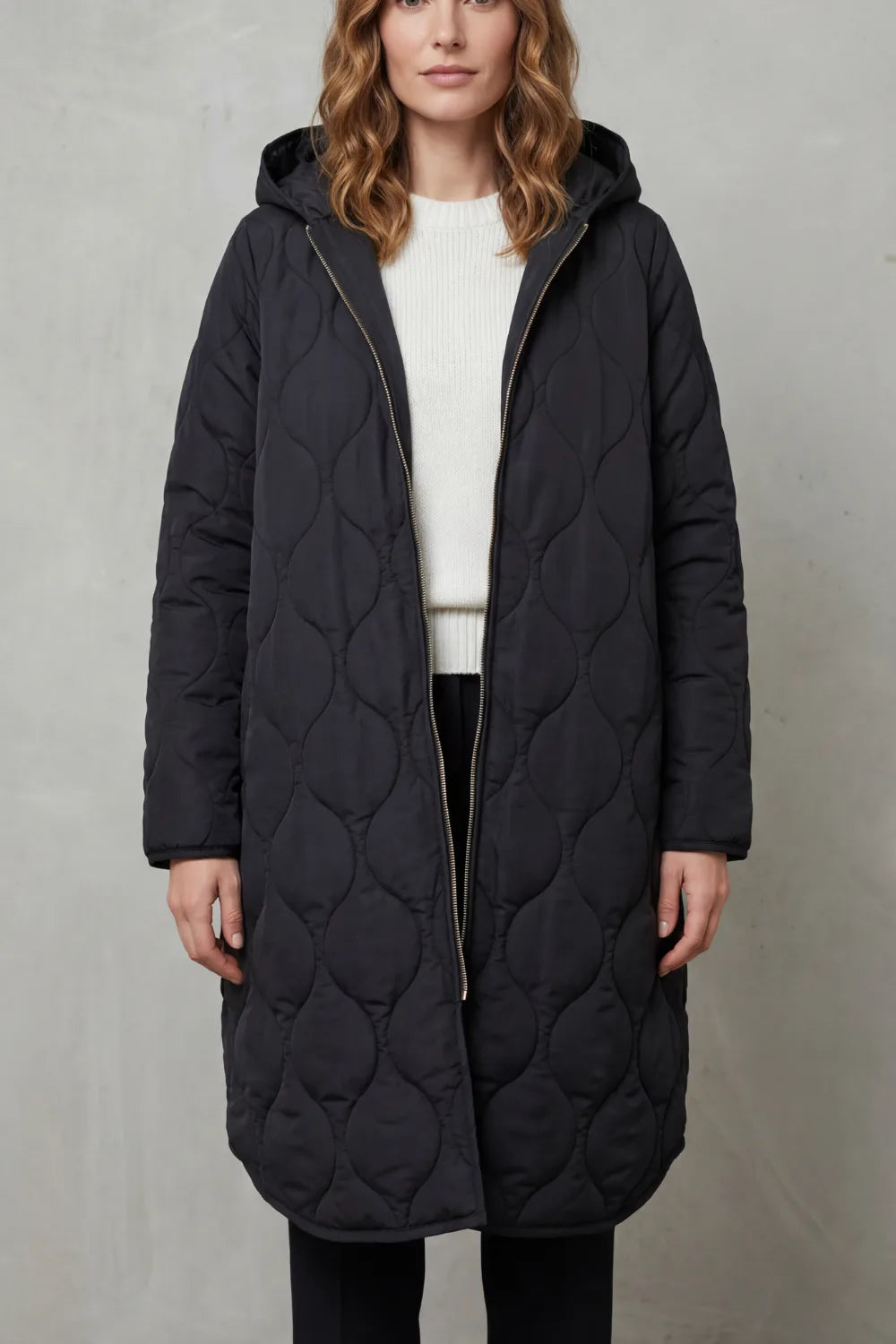 Gewatteerde parka met capuchon
