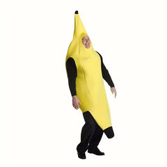 Kostuum volledig lichaam in felgeel polyester