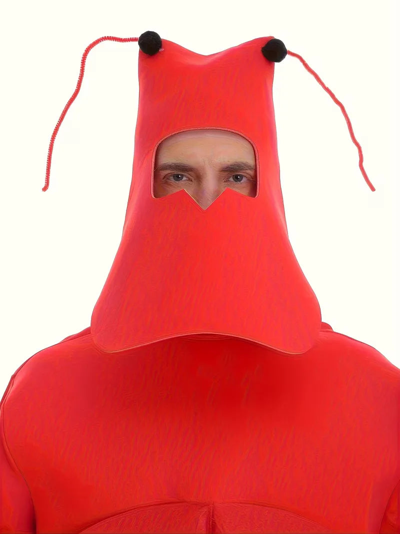 Lobster kostuum met scoop nek en regular fit