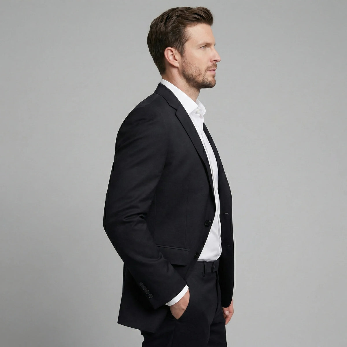 Heren blazer met knopen