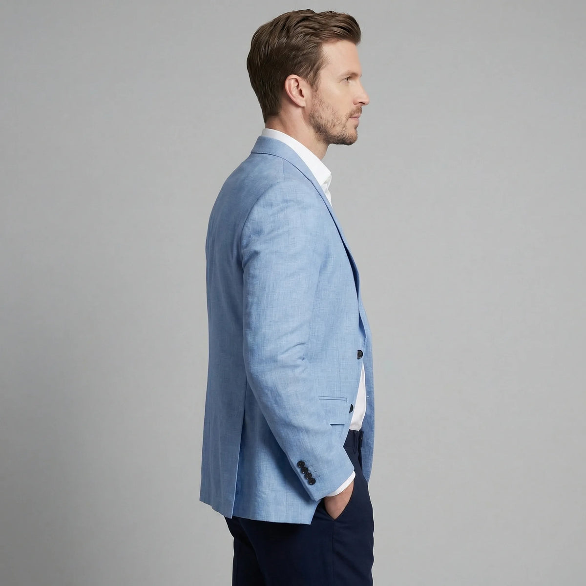 Heren blazer met knopen