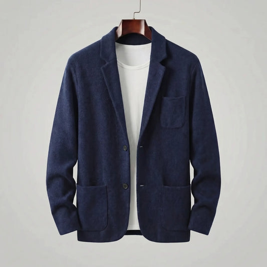 Tailored jacket met V-neck